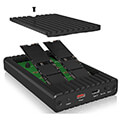 raidsonic icy box ib 2817mcl c31 enclosure for 2x nvme ssd with clone function and type c or type a extra photo 5