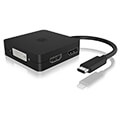 icy box ib dk1104 c 4 in 1 usb type c video adapter extra photo 1