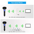 barcode scanner netum nt l6s 1d wireless 24g ccd with stand extra photo 4