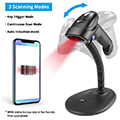 netum 2d wireless 24g qr barcode scanner with stand extra photo 1