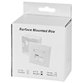 logilink np0006a cat6 wall outlet 2x rj45 shielded with back box pure white extra photo 8
