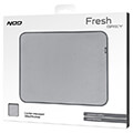 mousepad nod fresh grey leather 350x270x3mm extra photo 3