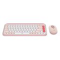 logitech 920 013142 pop icon combo wireless bluetooth keyboard and mouse set rose off white extra photo 2