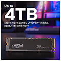 ssd crucial t705 4tb pcie gen5 x4 nvme m2 2280 ct4000t705ssd3 extra photo 3
