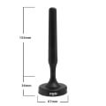 crypto da 100 dvb t t2 antenna with external amplifier 5 25dbi 4m cable magnetic base extra photo 3