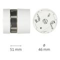 alecto mini smoke detector with 10 year battery white sa 201 extra photo 2