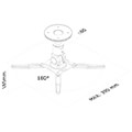 neomountsby newstar beamer c50 projector ceiling mount black extra photo 5