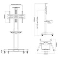 neomountsby newstar nm m1700black floor stand 32 75 extra photo 4