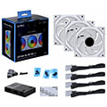 lian li uni fan infinity triple white argb pwm 120mm 02200rpm 3pcs with controller extra photo 3