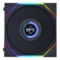 lian li unifan tl lcd 120 1pcs reverse black case fan extra photo 3
