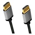 logilink cha0101 hdmi cable a m to a m 4k 60 hz alu black grey 2 m extra photo 1