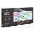 savio wireless mechanical keyboard phenix white yellow us layout extra photo 4