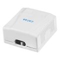 logilink np0101 cat6a wall outlet 2x rj45 unshielded pure white extra photo 1