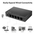 logilink ns0116 desktop gigabit ethernet switch 5 port metal case black extra photo 1