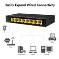 logilink ns0117 desktop gigabit ethernet switch 8 port metal case black extra photo 1