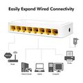 logilink ns0115 desktop gigabit ethernet switch 8 port plastic case white extra photo 1