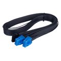 silverstone 2 x pcie 8 pin psu to 12 4 pin gpu 12vhpwr pcie gen 5 cable extra photo 1
