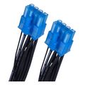 silverstone 2 x pcie 8 pin psu to 12 4 pin gpu 12vhpwr pcie gen 5 cable extra photo 2