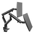 basi stirixis gia 2 monitors silverstone arm25 black extra photo 8