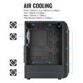 case aerocool bionic g v2 tempered glass black extra photo 4