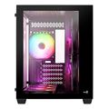 case aerocool dryft mini bk v2 mini tower tempered glass black extra photo 1
