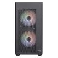 case aerocool hexform g bk v2 mini tower window black extra photo 1