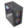 case aerocool hexform g bk v2 mini tower window black extra photo 4
