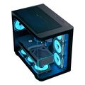 case aerocool p500c g bk v1 midi tower tempered glass black extra photo 2