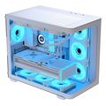 case aerocool p500c g wh v1 midi tower tempered glass white extra photo 1