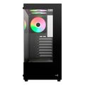 case aerocool pivot g bk v3 midi tower tempered glass black extra photo 2