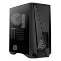 case aerocool visor g bk v1 midi tower tempered glass black extra photo 1