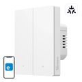 sonoff m5 2c 80w matter smart wall switch 2 channels white for frame extra photo 4