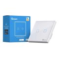 sonoff t2eu2c tx 2 channel wi fi rf 433 touch wall switch ultra white extra photo 3