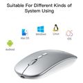 yesido kb15 wireless mouse 800dpi 1600dpi silver extra photo 2