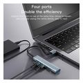 yesido hb18 usb hub 4in1 grey extra photo 3