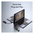 yesido hb19 usb usb c hub 4in1 grey extra photo 7