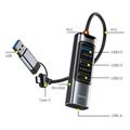 yesido hb20 usb usb c hub 5in1 grey extra photo 1