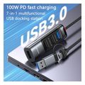 yesido hb20 usb usb c hub 5in1 grey extra photo 2