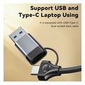 yesido hb21 usb usb c hub 5in1 grey extra photo 8