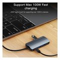 yesido hb16 usb c hub 7in1 grey extra photo 4