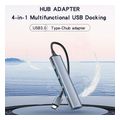 yesido hb17 usb c hub 4in1 grey extra photo 2
