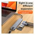 yesido hb27 usb c hub 8in1 grey extra photo 1