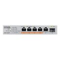 zyxel xmg 105hp switch 5 ports 25g 1 sfp 4 ports 70w total poe desktop unmanaged switch extra photo 1