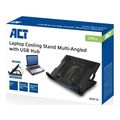 act ac8110 laptop cooling stand up to 17 adjustable height 5 positions 2 port hub extra photo 6