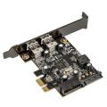 silverstone sst ec04 e pcie card for 2 int ext usb30 ports extra photo 1