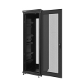 lanberg free standing rack 19 37u 600x800mm demounted flat pack black with perforated door extra photo 1