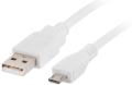 lanberg cable usb 20 micro am mbm5p white 03m extra photo 1