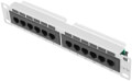 lanberg 12 port unshielded cat5e 1u 10 patch panel grey extra photo 1