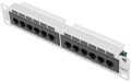 lanberg 12 port unshielded cat6 1u 10 patch panel grey extra photo 1