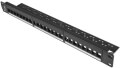 lanberg 24 port 1u 19 patch panel blank for keystone modules black extra photo 1